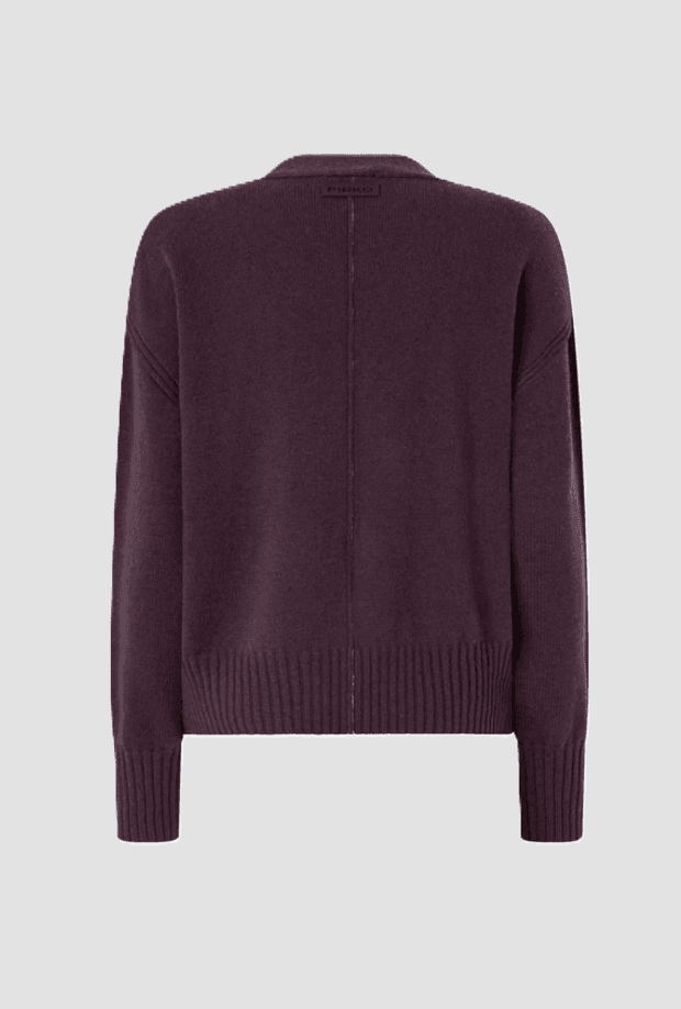 Pinko cardigan in misto lana donna viola - 2