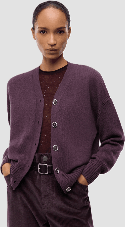 Pinko cardigan in misto lana donna viola - 3