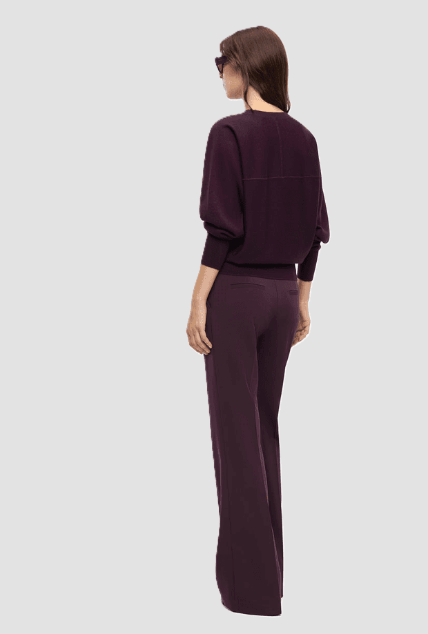 Pinko maglia con logo love birds donna viola - 4