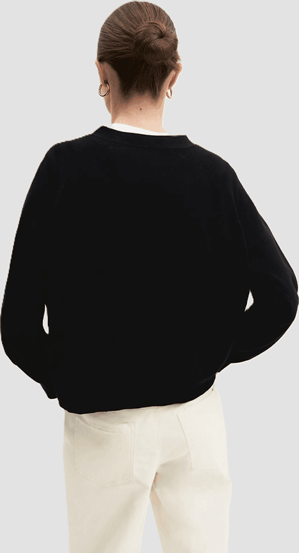 MARELLA cardigan con scollo a v donna nero - 3