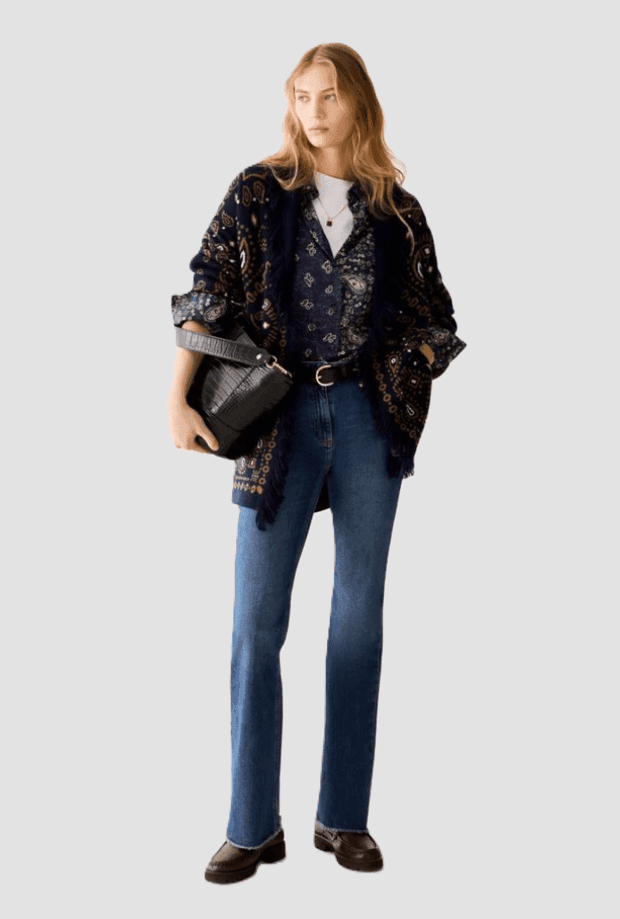 PENNYBLACK cardigan in misto lana donna blu - 4