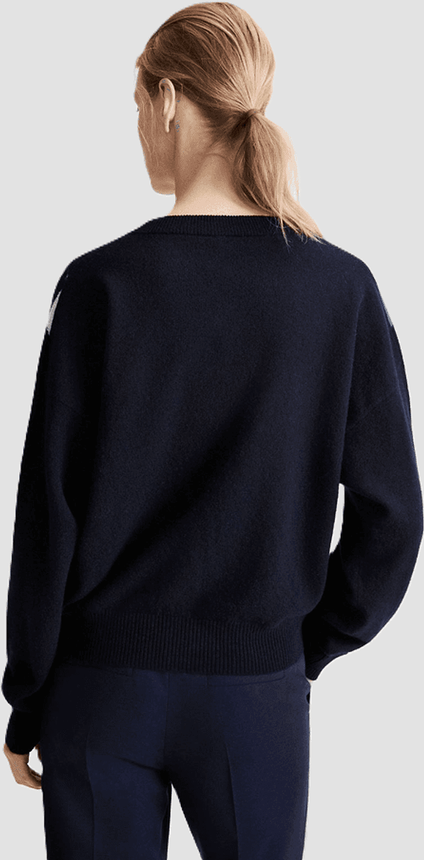 MARELLA maglia con scollo a v donna blu - 3