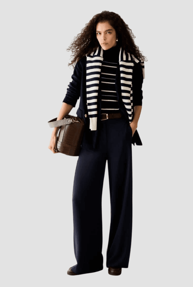 PENNYBLACK dolcevita a righe donna navy blue - 4