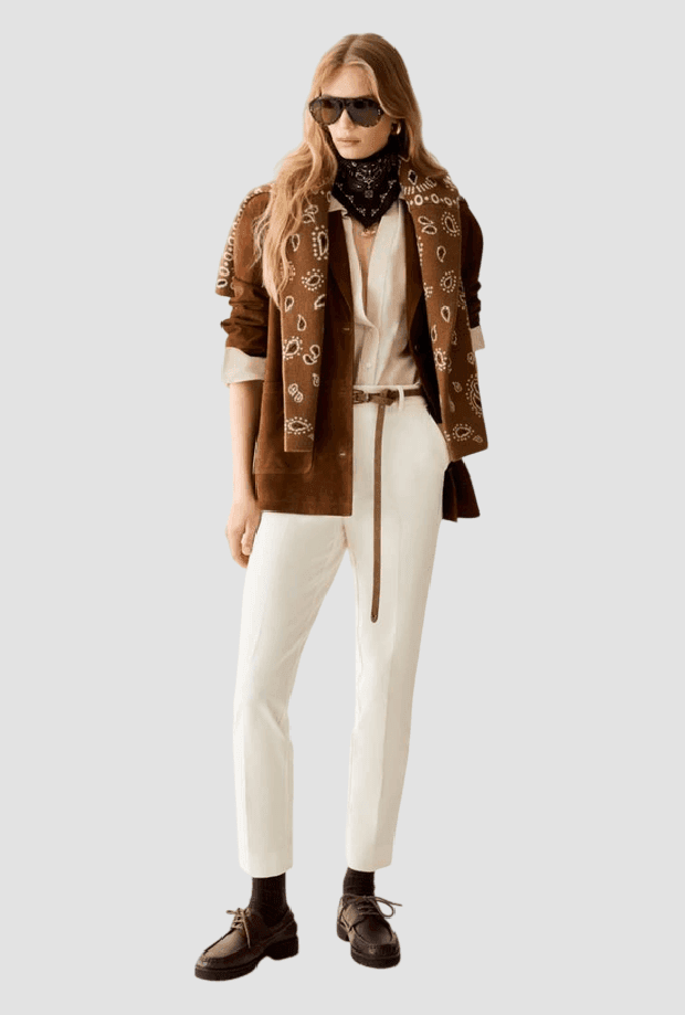 PENNYBLACK maglia jacquard a motivi paisley donna tabacco - 4