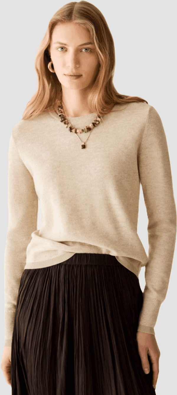 PENNYBLACK maglia con micro-paillettes donna beige - 2
