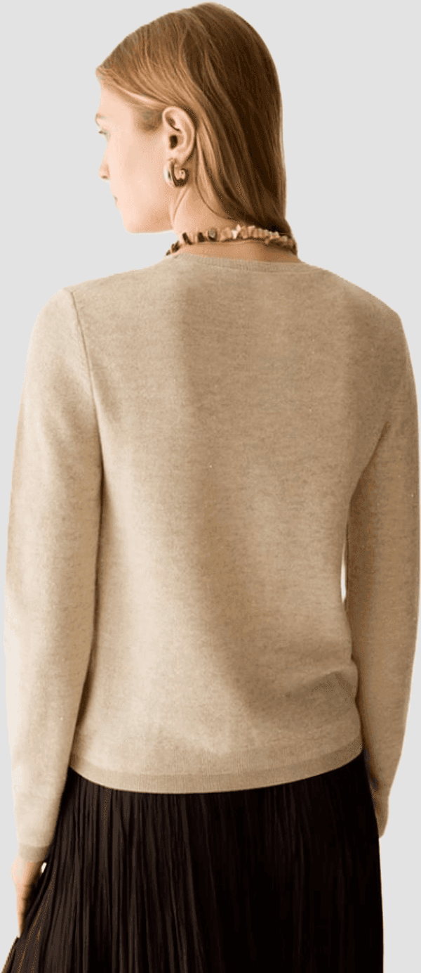 PENNYBLACK maglia con micro-paillettes donna beige - 3