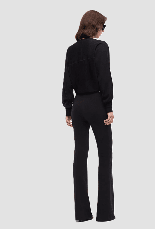 Pinko maglia con logo love birds donna nero - 4