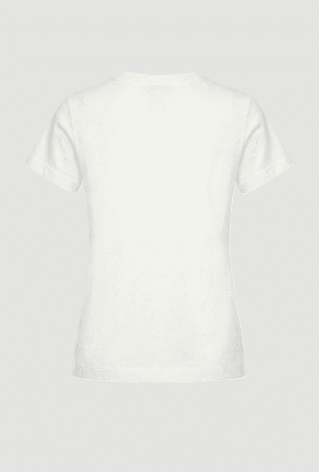 Pinko t-shirt basic con logo donna bianco - 2