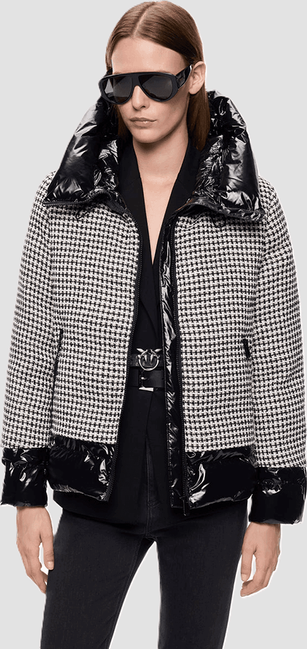Pinko piumino imbottito donna bianco-nero - 3