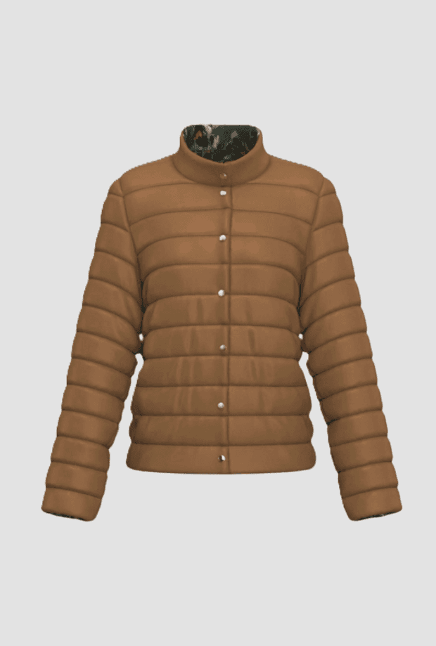 MARELLA giubbino reversibile donna verde-cammello - 4