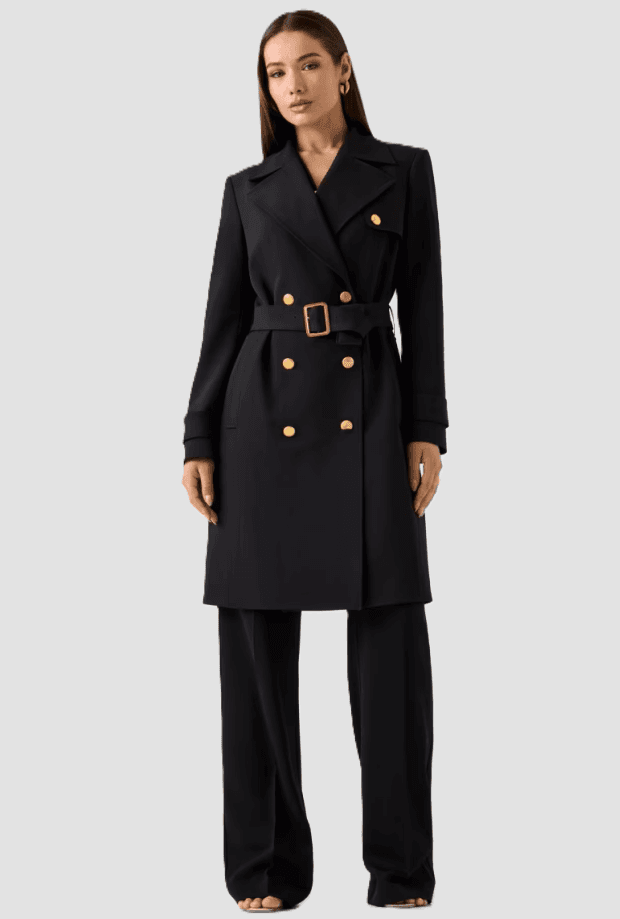 MARCIANO BY GUESS trench doppiopetto donna nero - 4