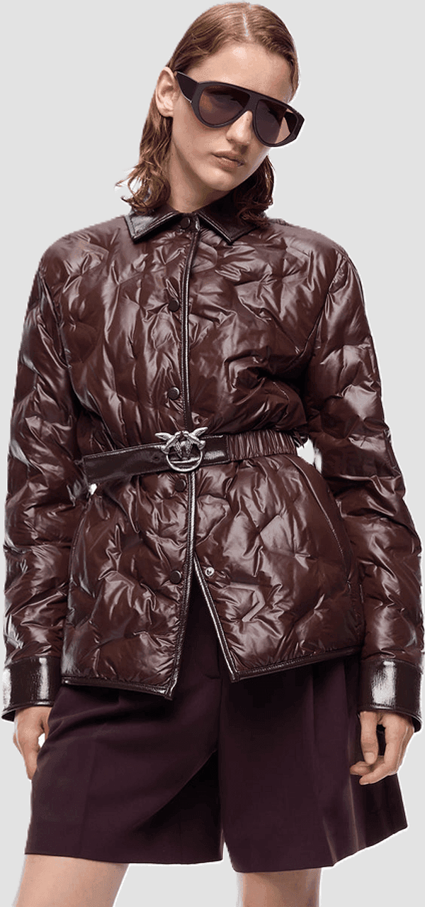 Pinko giubbino imbottito donna marrone - 3