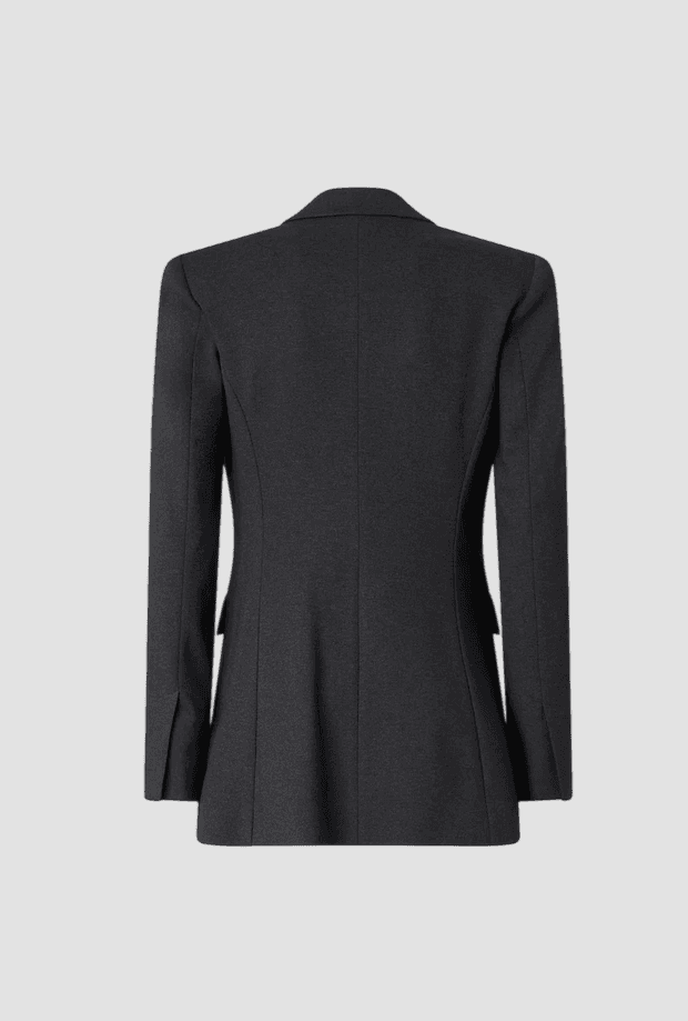 Pinko giacca doppiopetto slim fit donna grigio scuro - 2