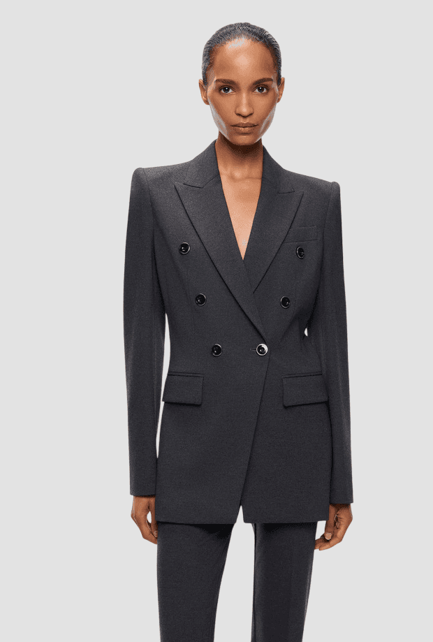 Pinko giacca doppiopetto slim fit donna grigio scuro - 3