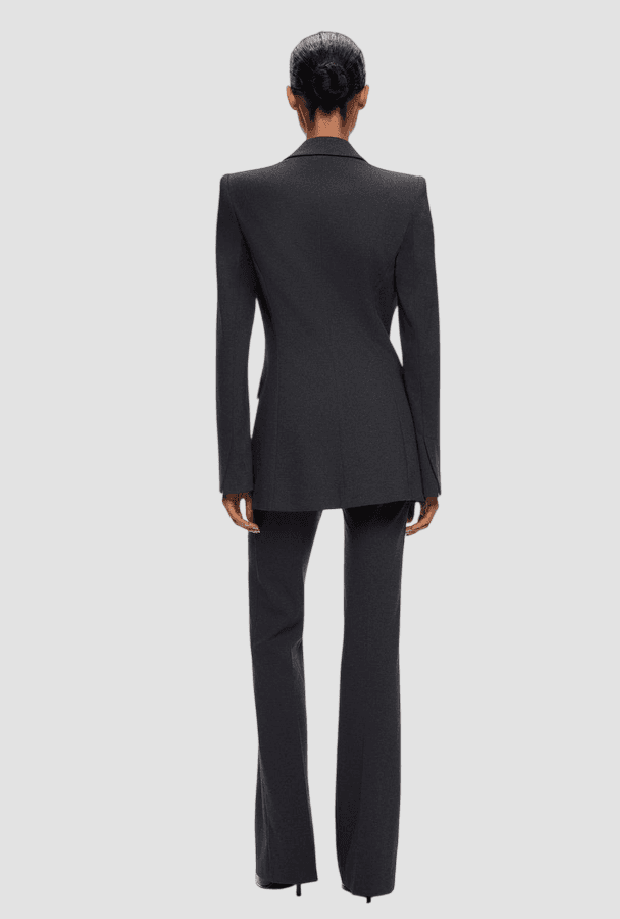 Pinko giacca doppiopetto slim fit donna grigio scuro - 4