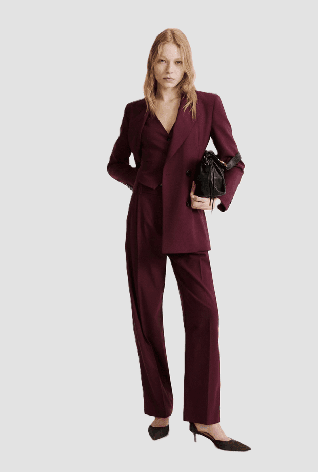 MARELLA giacca doppiopetto donna bordeaux - 2