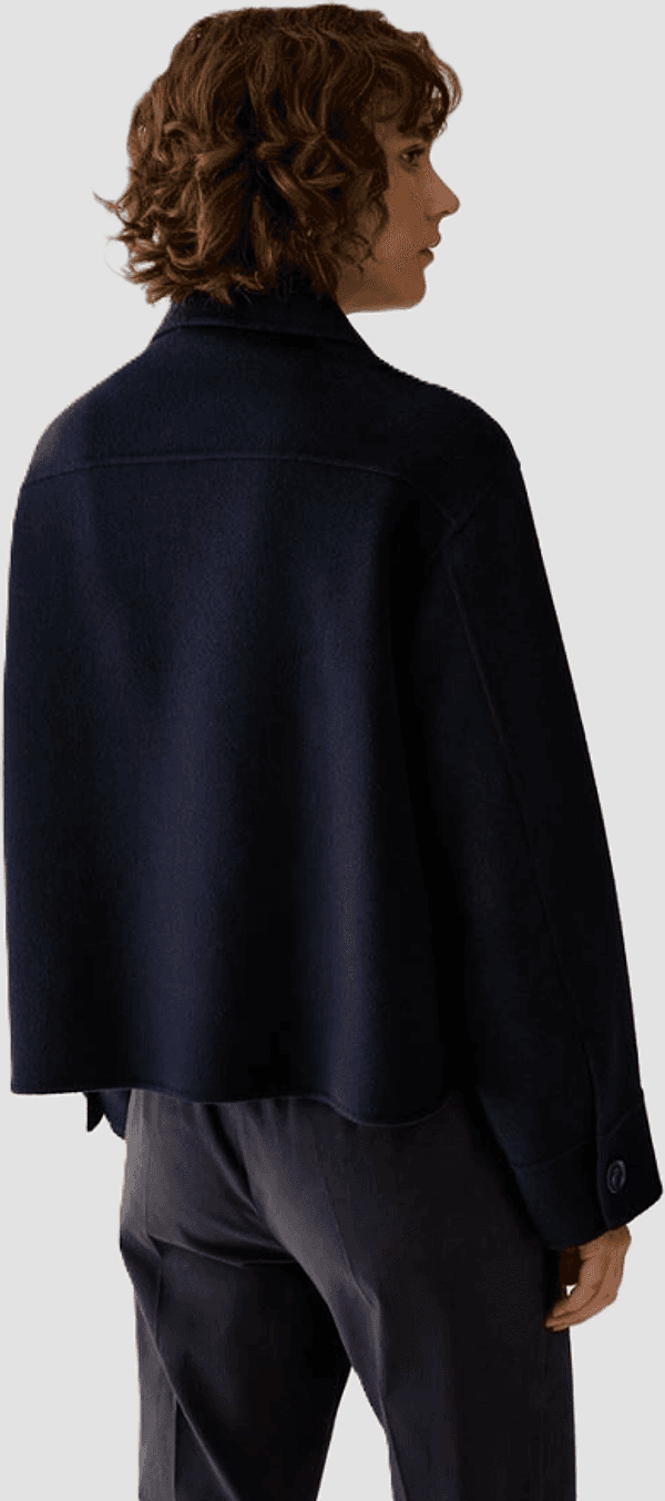 PENNYBLACK giacca over-shirt con bottoni donna blu - 3