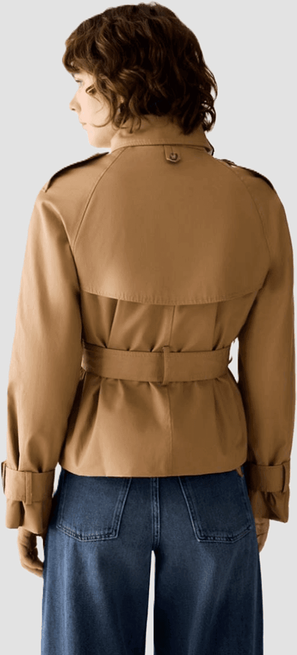 PENNYBLACK cropped trench donna cammello - 3