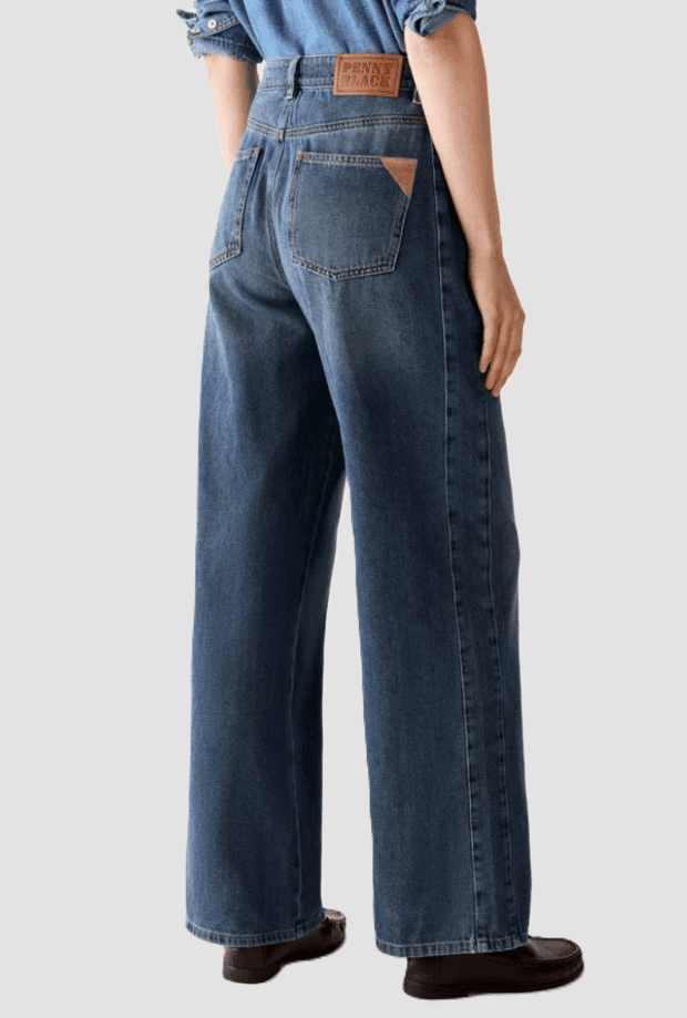 PENNYBLACK jeans puddle fit donna blue - 3