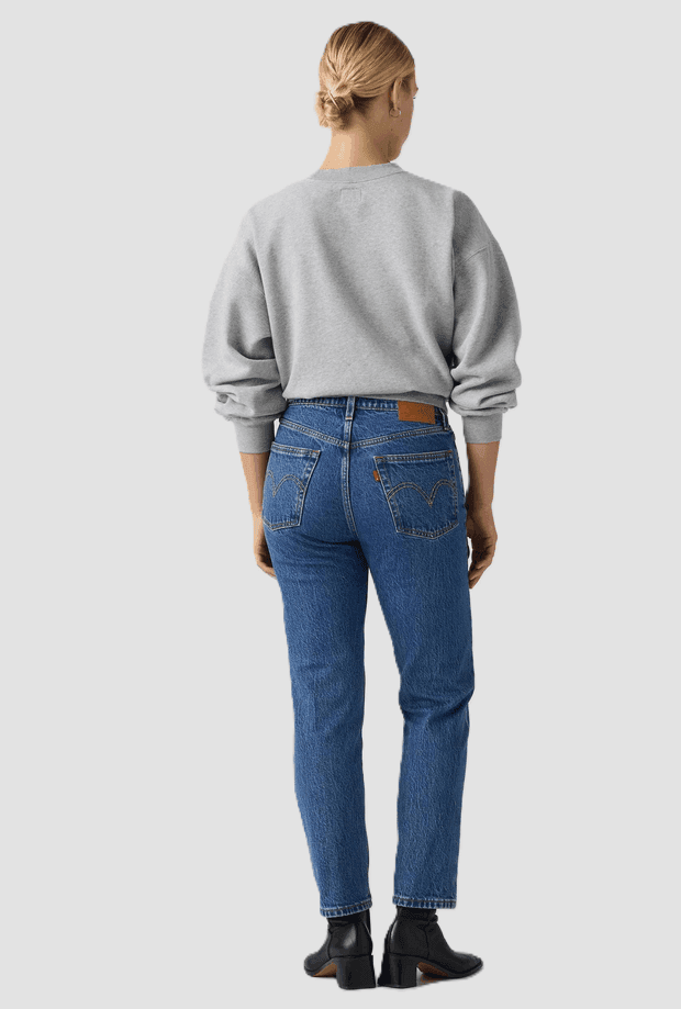 LEVI'S jeans crop donna blu medio - 4