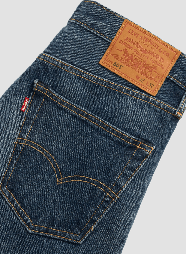 LEVI'S jeans straight fit uomo blu scuro - 5