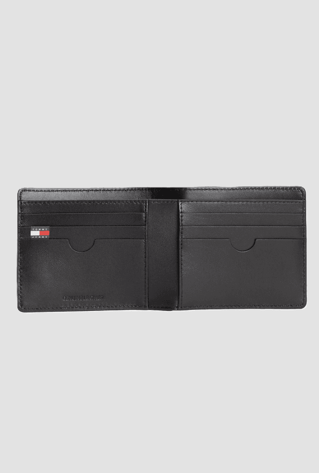Tommy Hilfiger portafoglio in pelle da uomo nero - 3