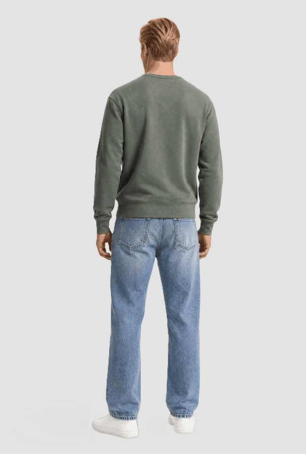 LEVI'S felpa girocollo uomo verde - 3