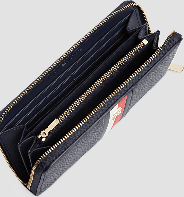 Tommy Hilfiger portafoglio zip around da donna blu - 3