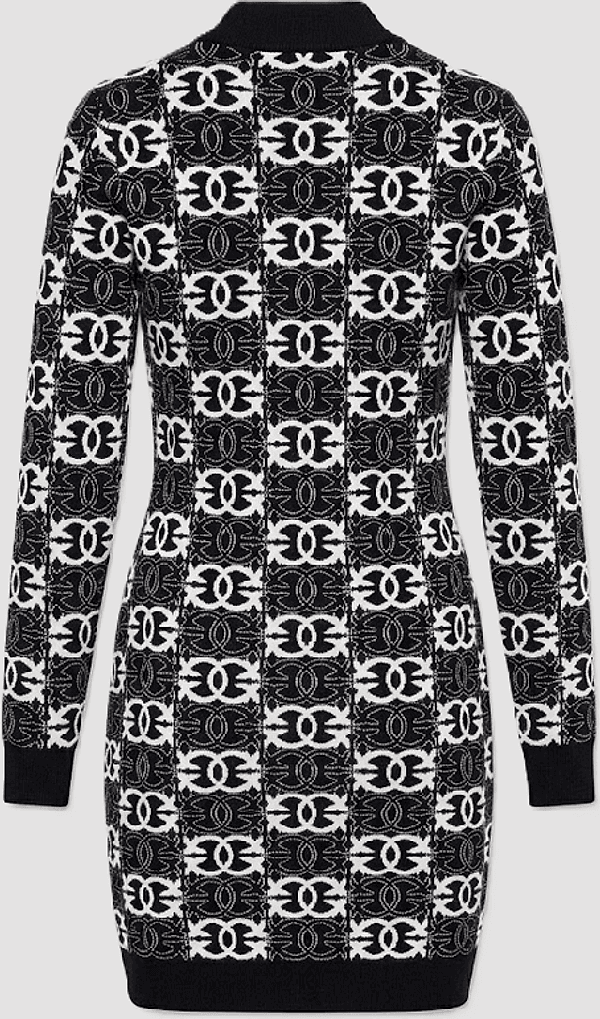 Pinko abito reims donna nero-bianco - 2