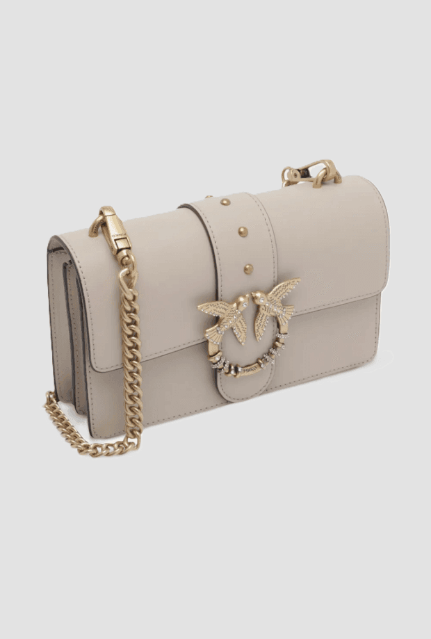 Pinko borsa mini love one donna beige - 3