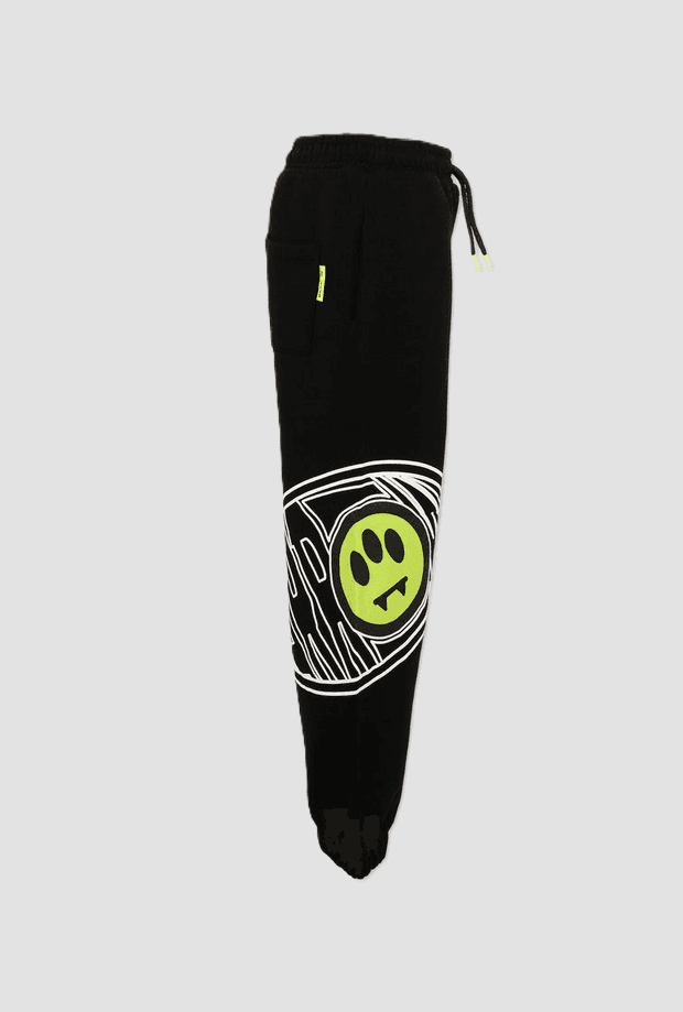 BARROW KIDS pantalone con maxi smile bambino nero - 3