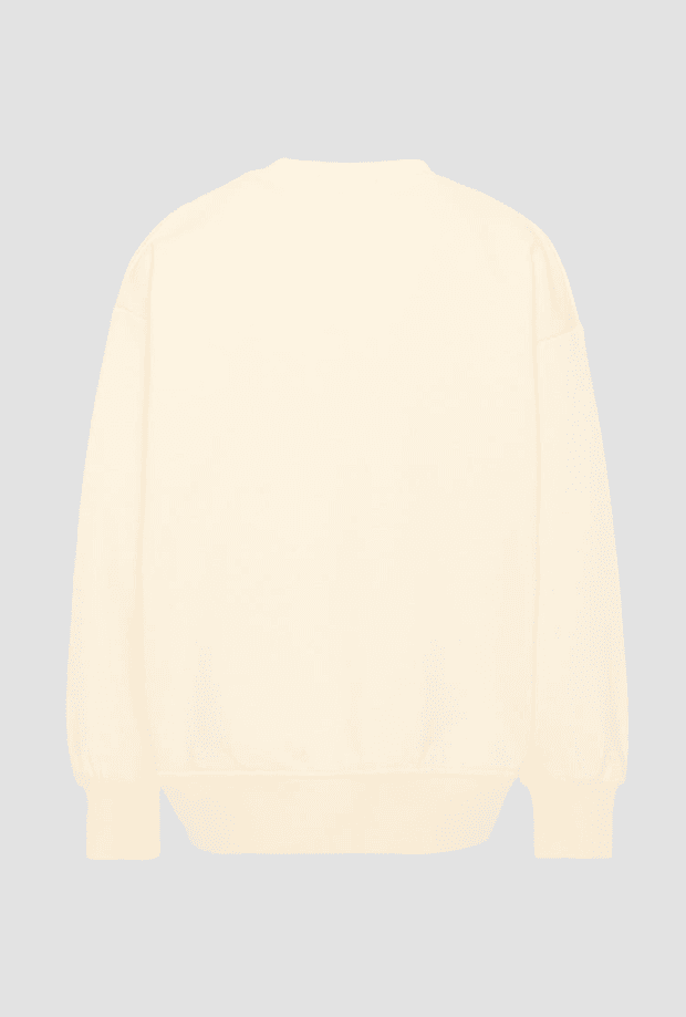 BARROW KIDS felpa girocollo con stampa bambino crema - 2