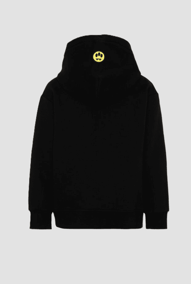 BARROW KIDS felpa con cappuccio ed orsetto bambino nero - 2