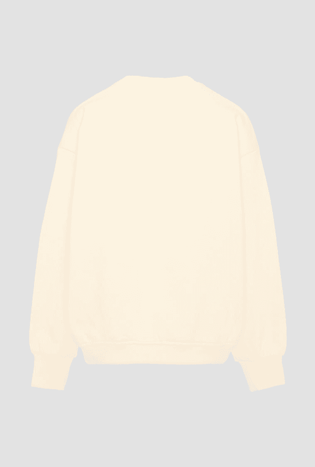 BARROW KIDS felpa girocollo maxiprint bambino crema - 2