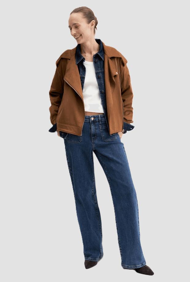 MARELLA giacca biker donna cognac - 2