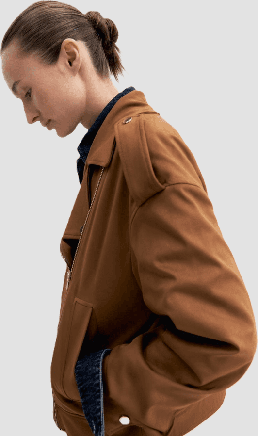 MARELLA giacca biker donna cognac - 3