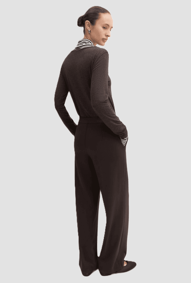 MARELLA pantalone dritto donna testa di moro - 3