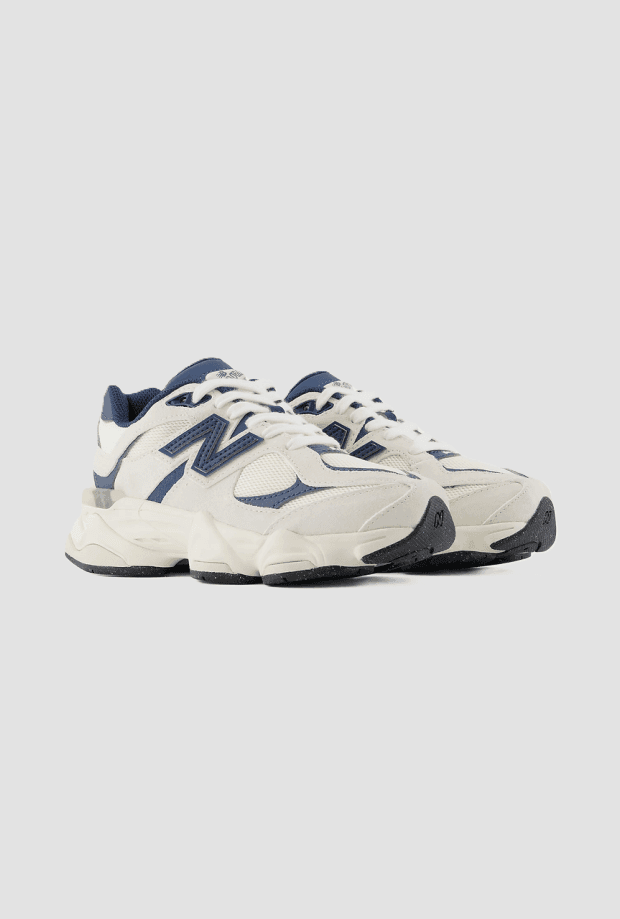 NEW BALANCE KIDS scarpe 9060 da bambino panna-blu - 2