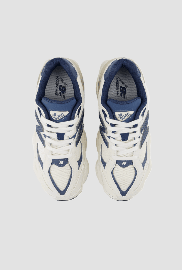 NEW BALANCE KIDS scarpe 9060 da bambino panna-blu - 3