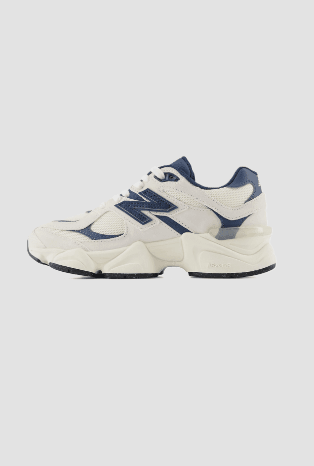 NEW BALANCE KIDS scarpe 9060 da bambino panna-blu - 5