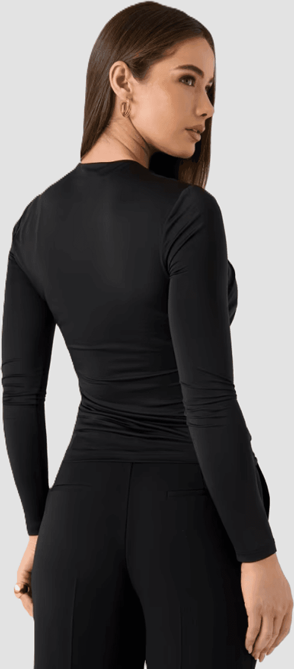 MARCIANO BY GUESS top drappeggiato donna nero - 3