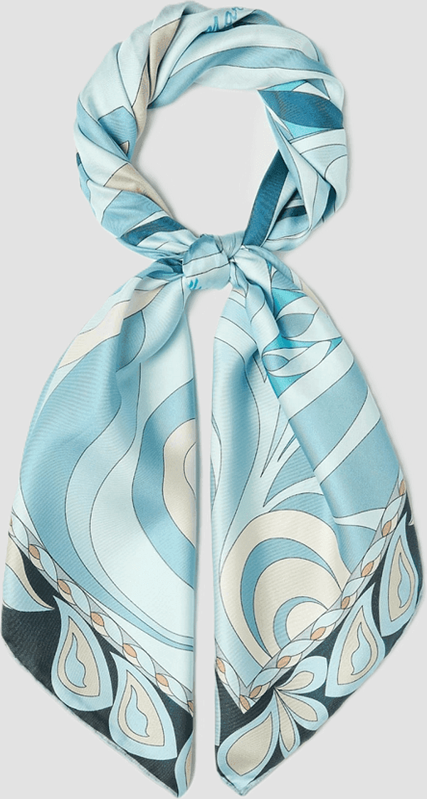 MARELLA foulard reversibile donna azzurro-beige - 2