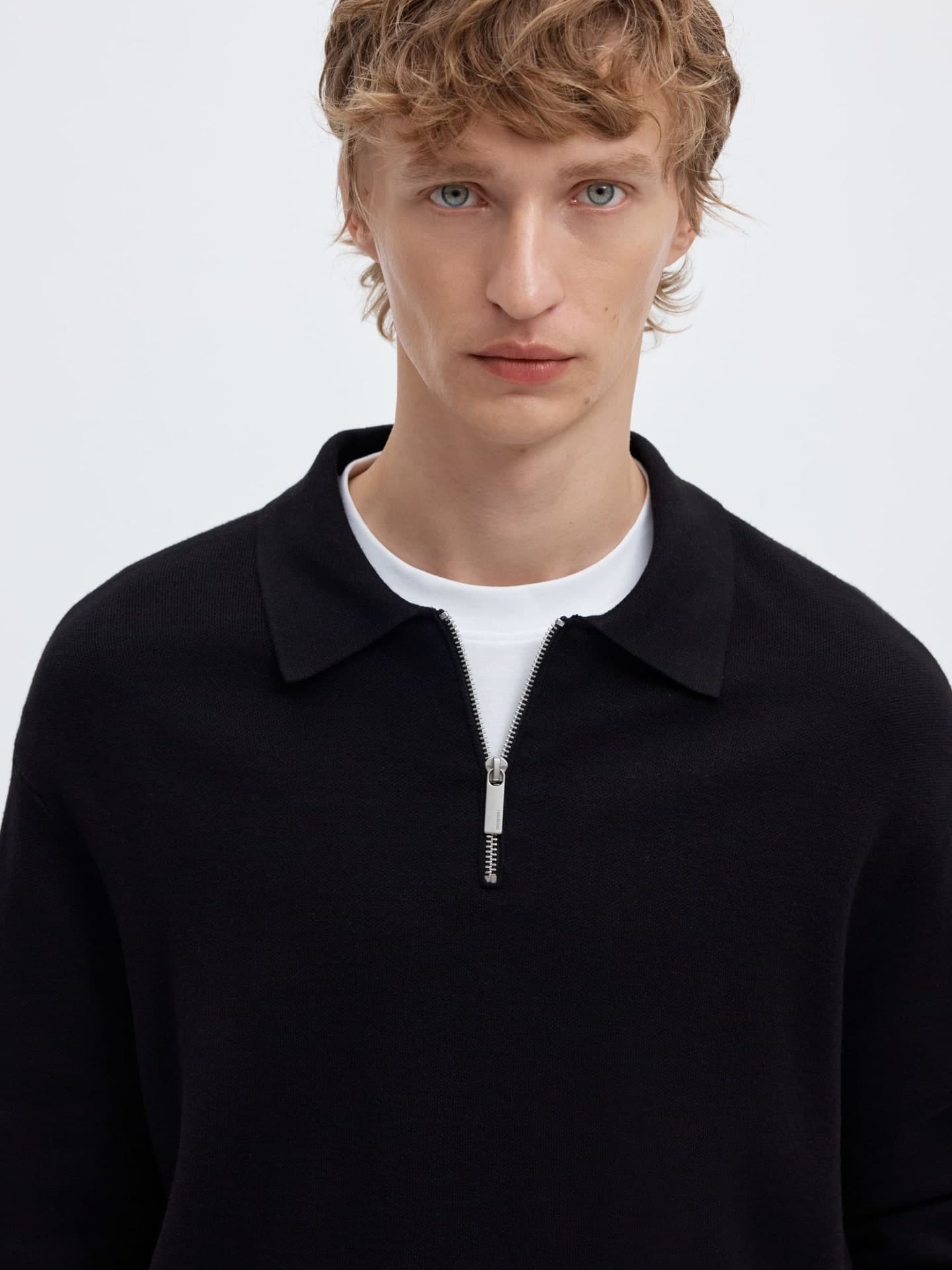 SELECTED Polo Uomo Selected TELLER FN HALF ZIP - 4