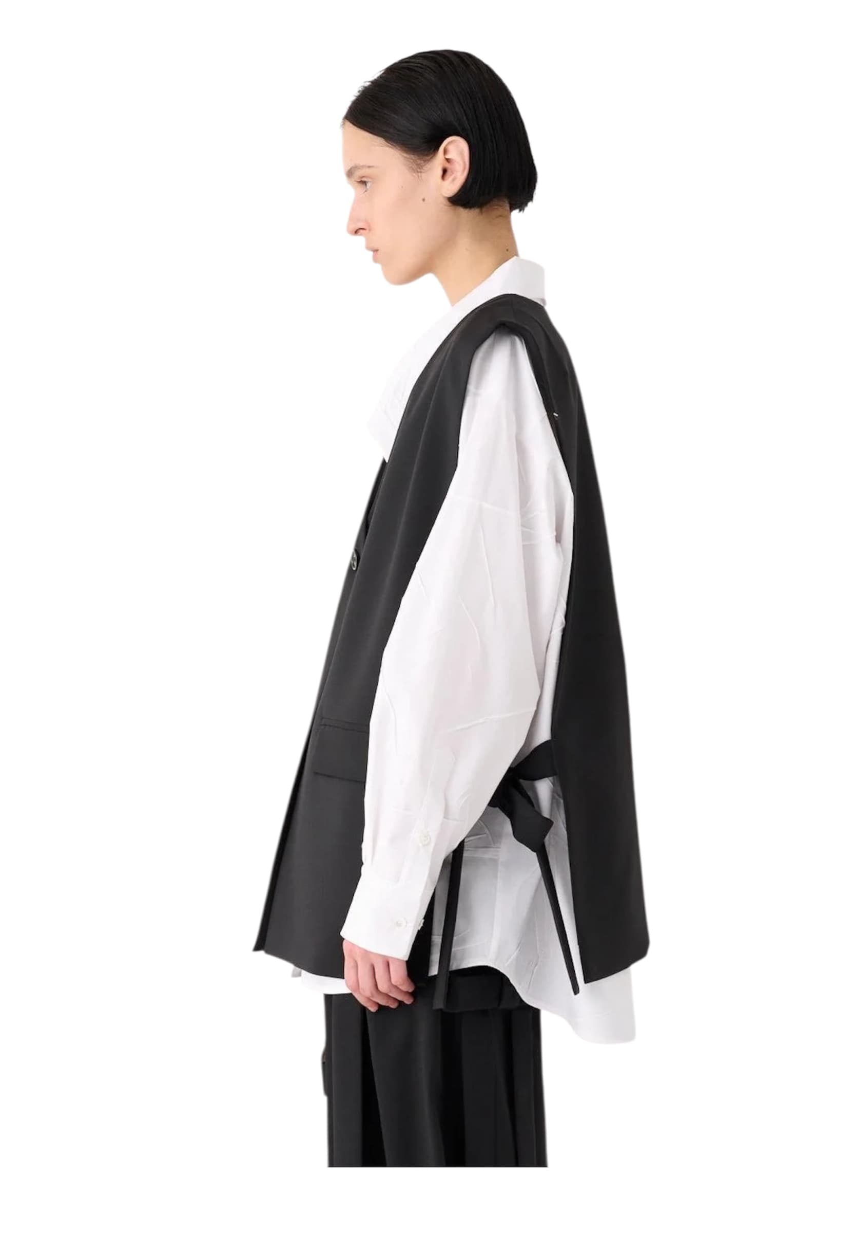 MEIMEIJ Gilet oversize Donna  con fiocchi - 2
