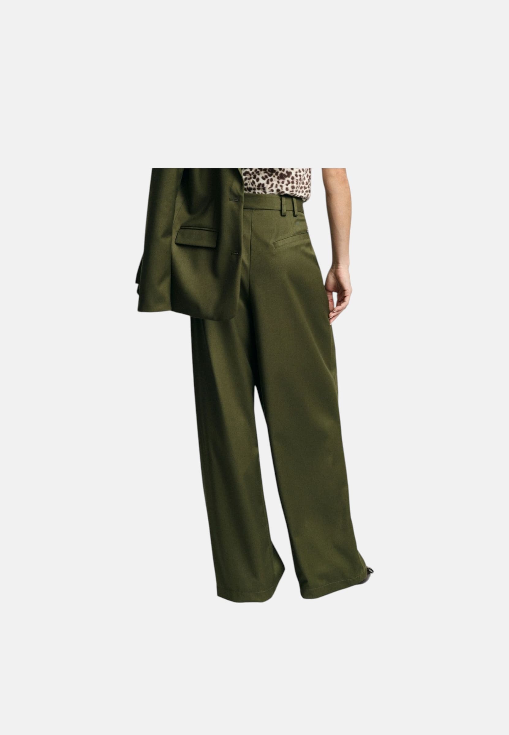 PLEASE Pantaloni Donna Please P3NXBC2000_OLIVA - 3