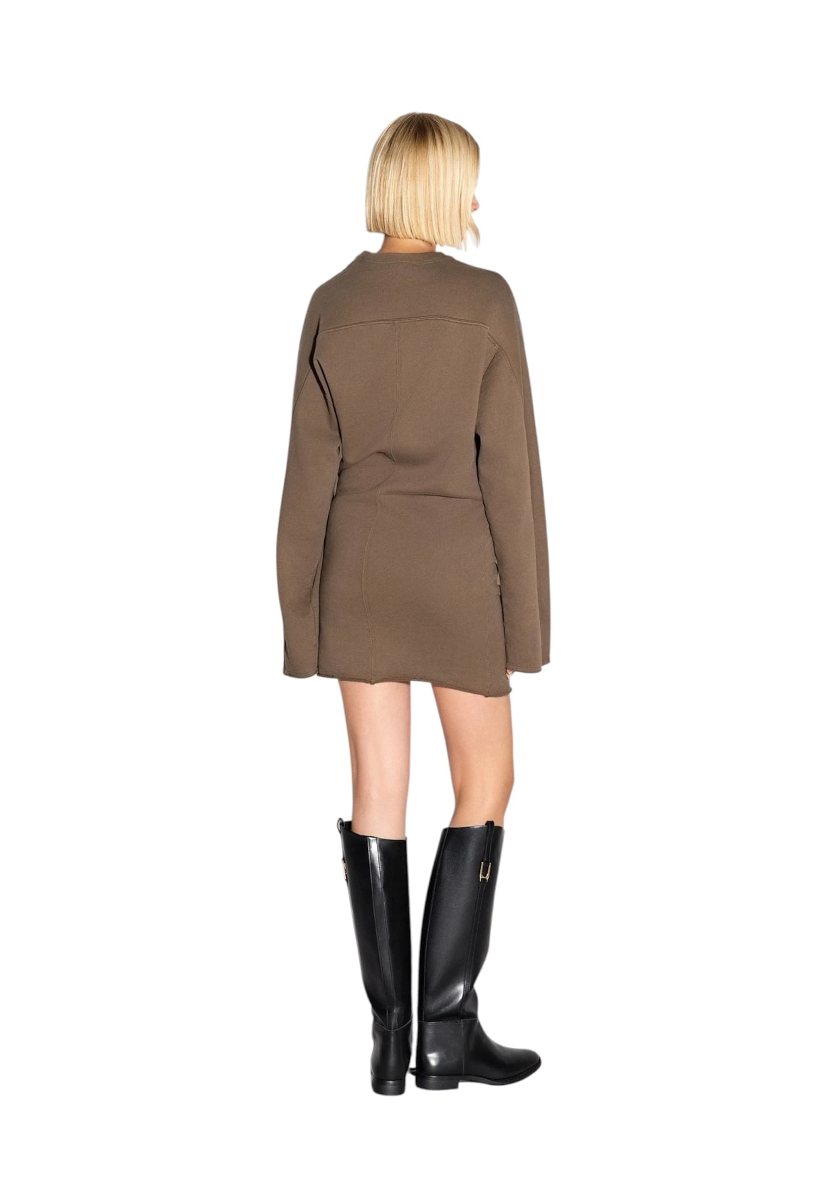 AKEP Vestito corto in felpa Donna  con drappeggio - 2