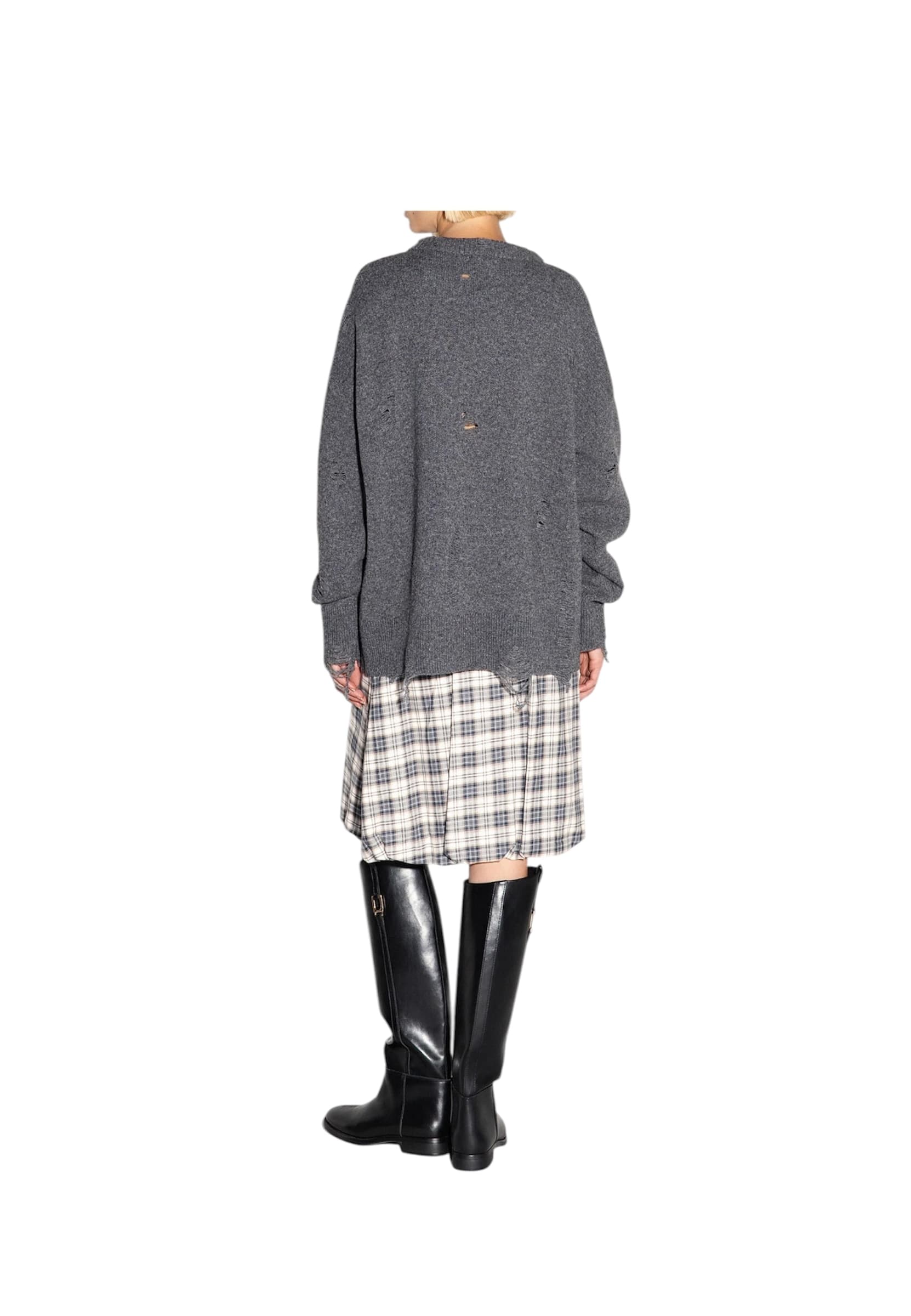 AKEP Maglia girocollo oversize Donna  con scritte - 2
