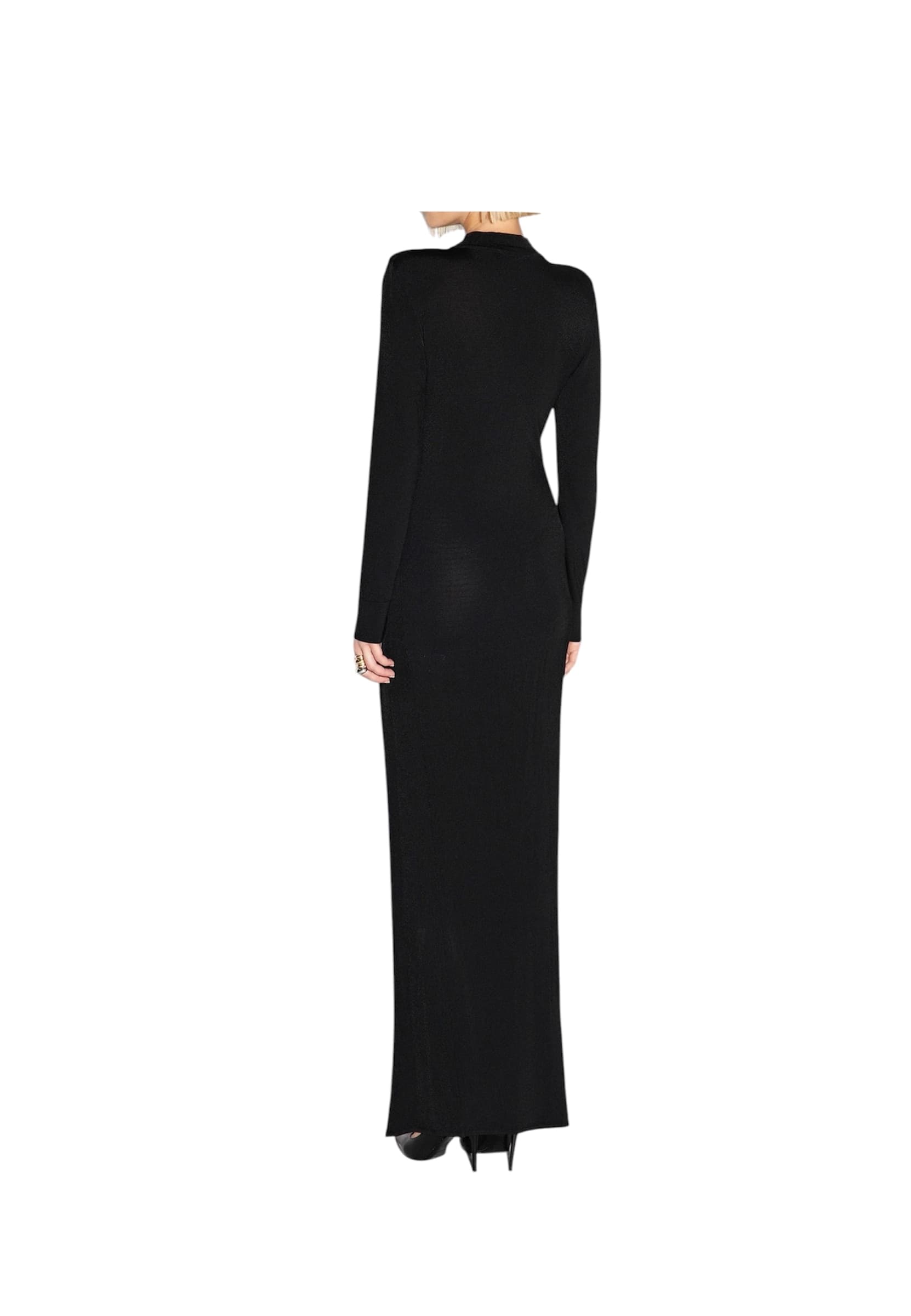 AKEP Vestito lungo aderente Donna  con drappeggio - 2