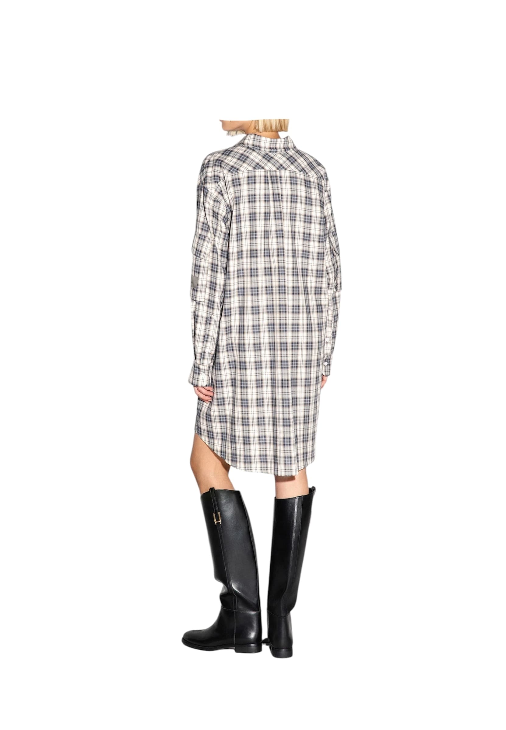 AKEP Vestito corto a camicia Donna  a quadri - 2