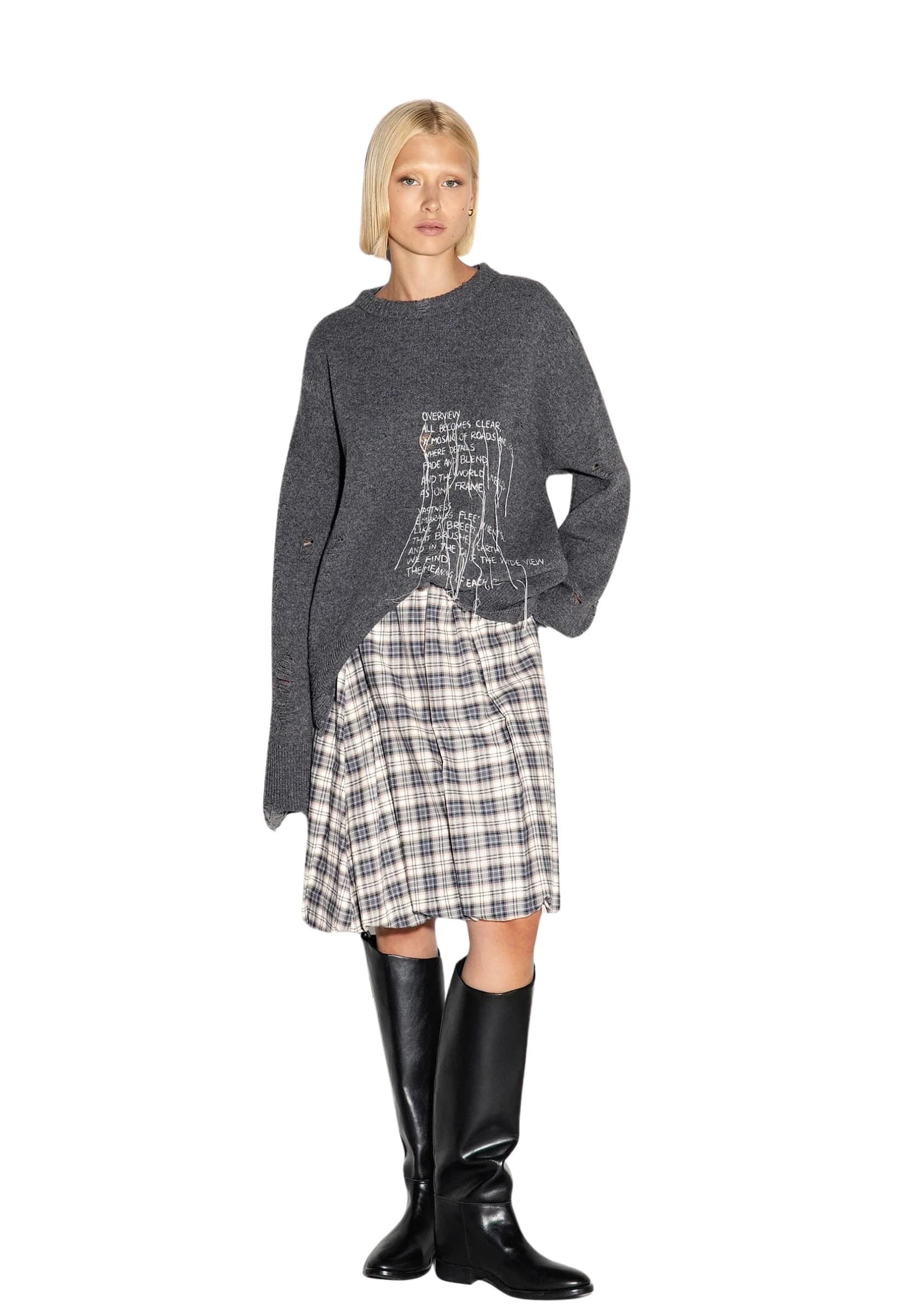 AKEP Pullover girocollo ricamato Akep - 3